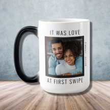 Love at First Swipe Online Couple Valentine Mug