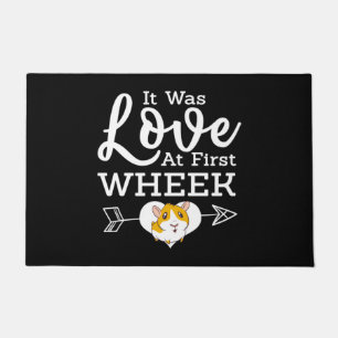 Love At First Wheak Guinea Pig Cavy Roddent Doormat