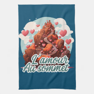 Love at the Top Kitchen Towel