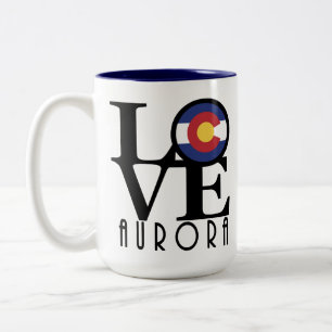 LOVE Aurora Colorado 15oz Two-Tone Coffee Mug