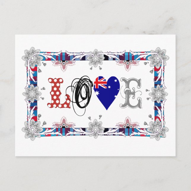 Love Australia Postcard (Front)