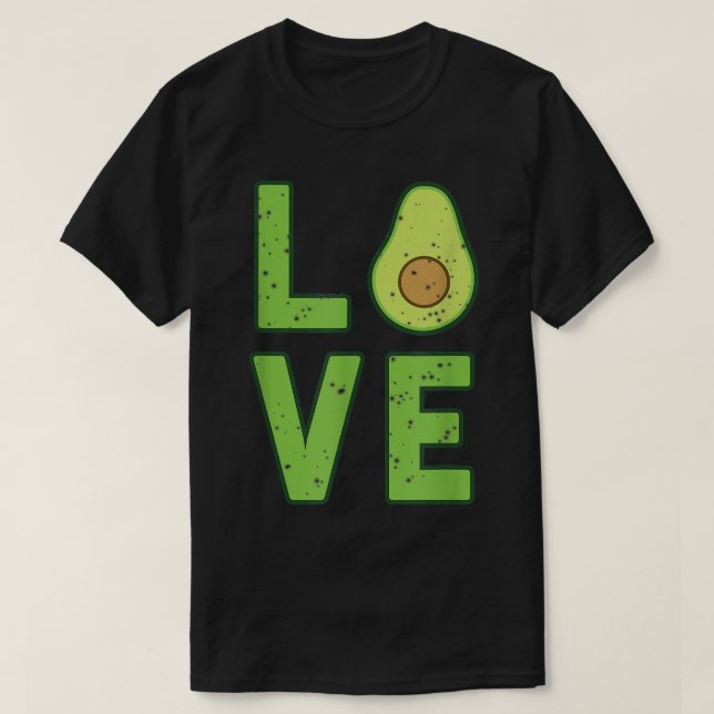 Love Avocado Guacamole Food  T-Shirt (Design Front)