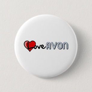 Love AVON 2 Inch Round Button
