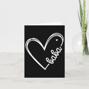 Love Baba Heart Men Fathers Day Birthday  Card