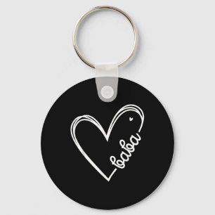 Love Baba Heart Men Fathers Day Birthday  Keychain