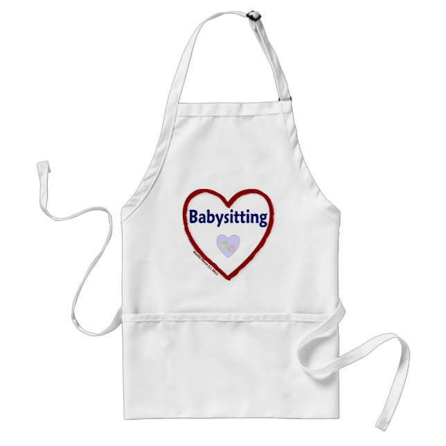 Love Babysitting Standard Apron (Front)