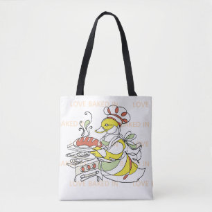 Love Baked In Duck Tote Bag