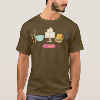 Love Baking Bakers Tools Fun Gift T , Lt T-Shirt