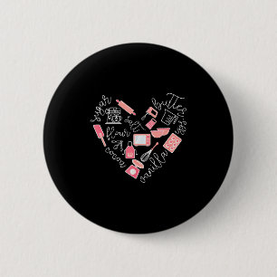 Love Baking Tools For Bakers Gift Women Cute Nk  2 Inch Round Button