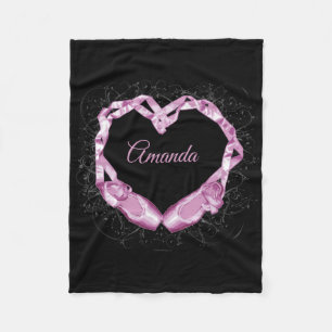 Love Ballet (Personalized) Fleece Blanket