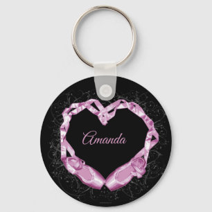 Love Ballet (Personalized) Keychain
