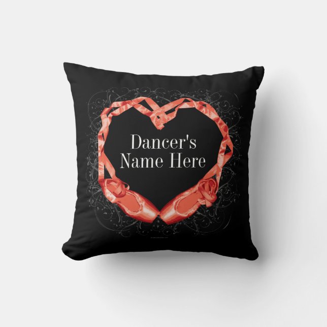 Love Ballet Throw Pillow (Front)