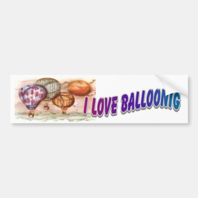 Love Ballooning Bumper Sticker (Front)