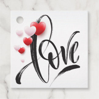 Love Balloons Valentine's Day Gift Tag