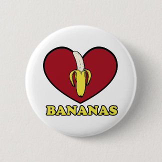 love banana 2 inch round button