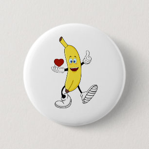 Love banana 2 inch round button
