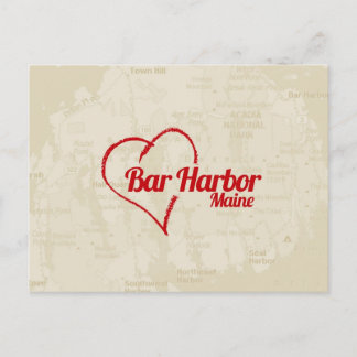 Love Bar Harbour, carte postale ME