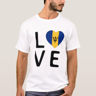 Love - Barbados Flag T-Shirt