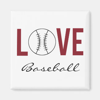 Love Baseball Magnet