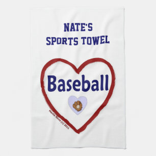 Love Baseball - Sports Towel (Personalize)