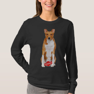Love Basenji Dog Mom Dad Puppy Cute Pet Valentine T-Shirt