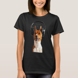 Love Basenji Dog Mom Dad Puppy Cute Pet Valentine T-Shirt
