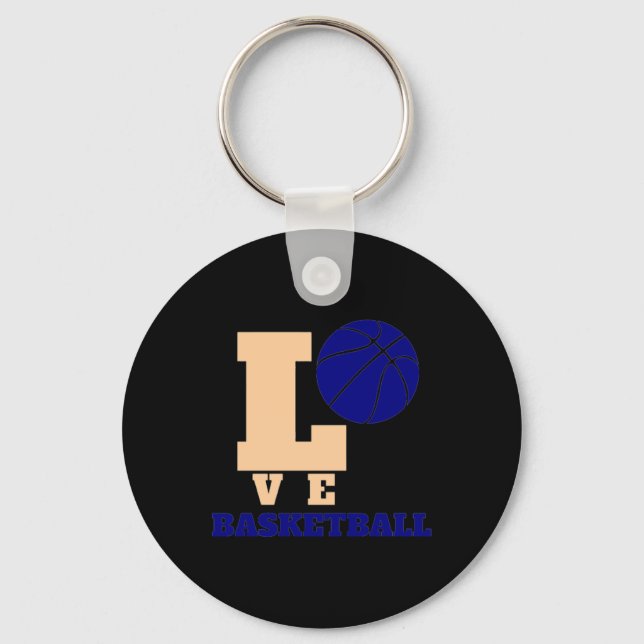 Love Basketball 1  Keychain (Front)