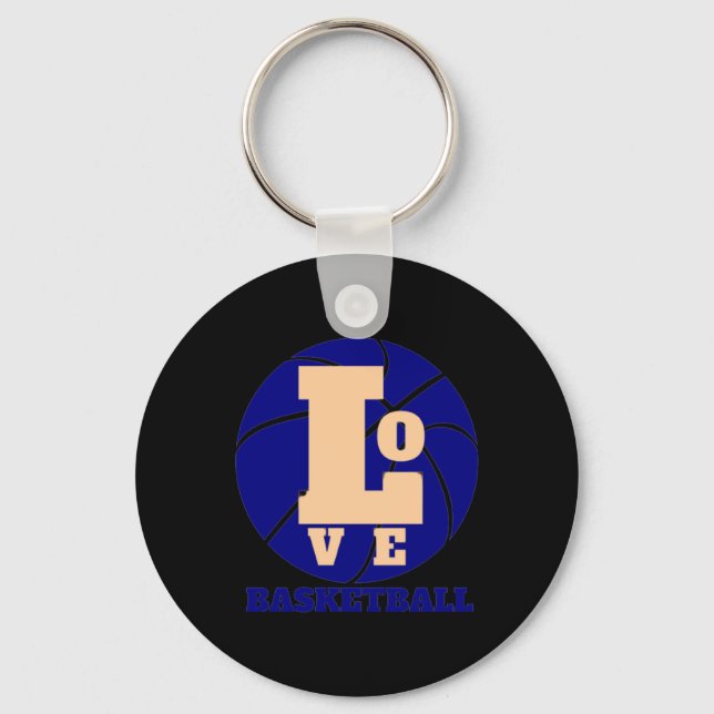 Love Basketball 3  Keychain (Front)