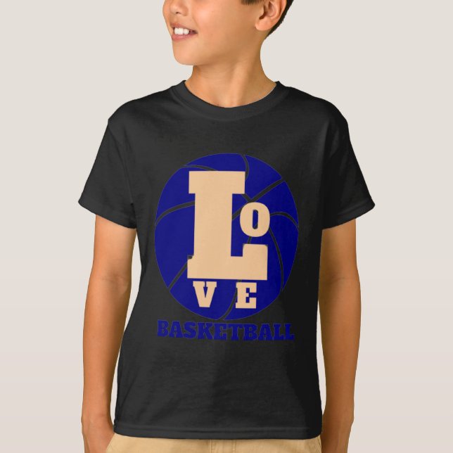Love Basketball 3  T-Shirt (Front)