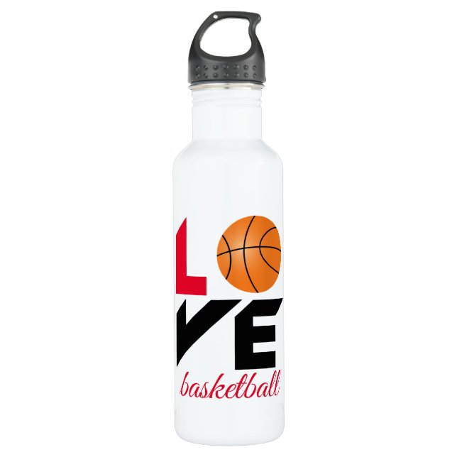 Love basketball 710 ml water bottle (Front)