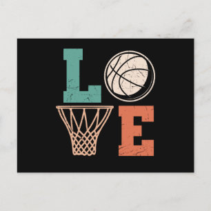 Love Basketball basketball lovely design Postcard