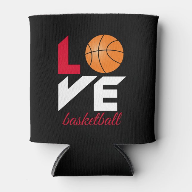 Love basketball can cooler (Front)