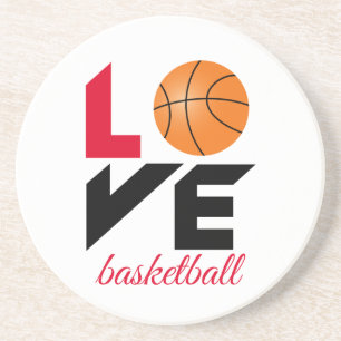 Love basketball coaster