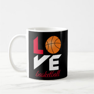 Love basketball coffee mug