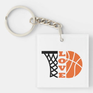 Love Basketball gift ideas for coach Keychain