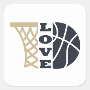 love basketball gift ideas for coach square sticker