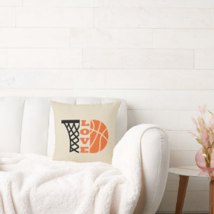 Love Basketball gift ideas for coach Throw Pillow