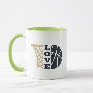 love basketball hoop and blue ball mug