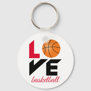 Love basketball keychain