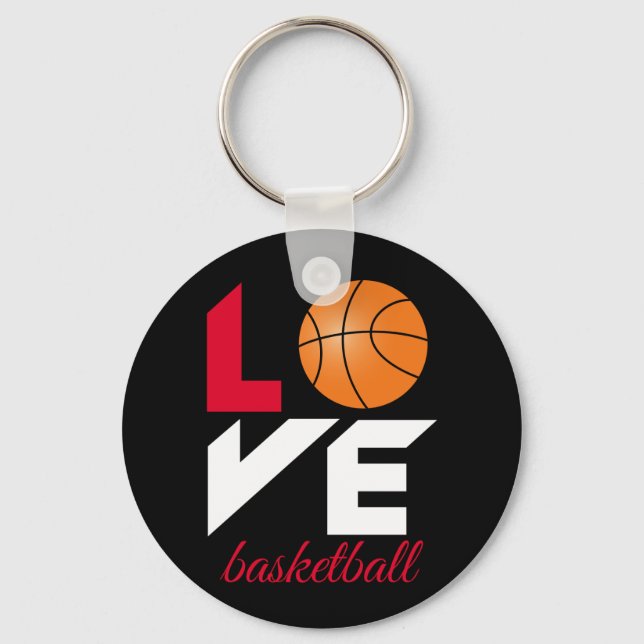 Love basketball keychain (Front)