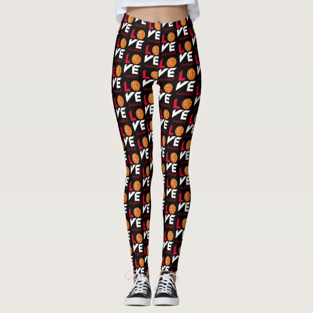 Love basketball leggings (Front)
