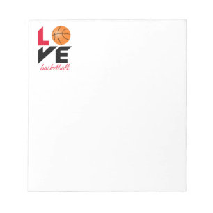 Love basketball notepad