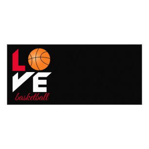 Love basketball rack card