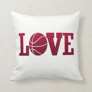 LOVE BASKETBALL THROW PILLOW