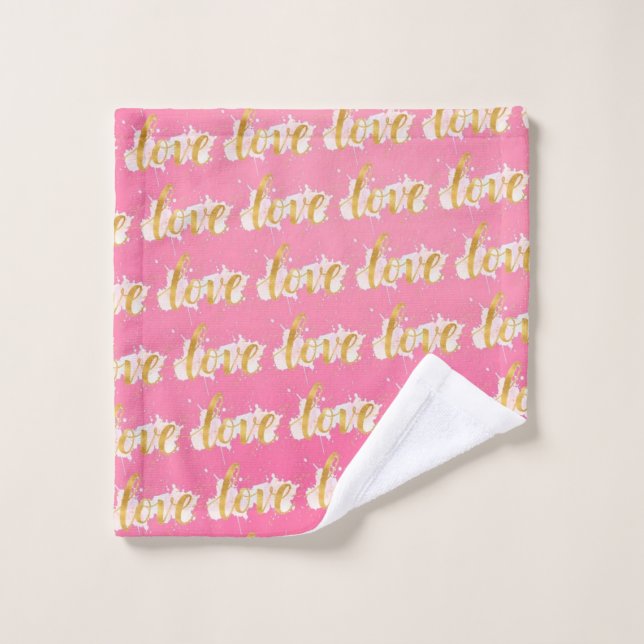 Love Bath Towel Set (Wash Cloth)