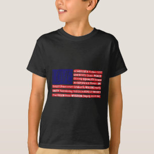 Love Be Kind Compion Equality Usa American Flag Pa T-Shirt