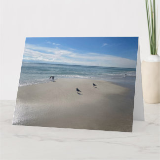 Love beach  card