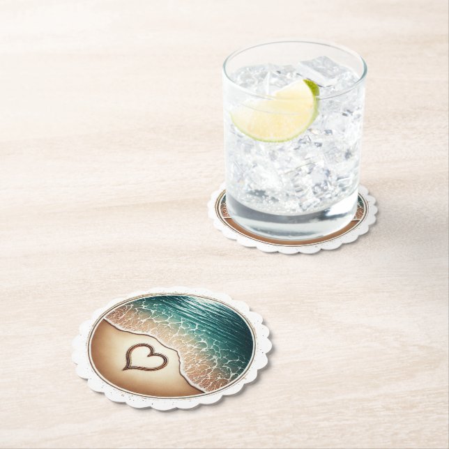 Love Beach Paper Coaster (Insitu)