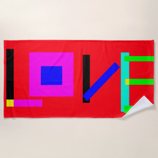 Love Beach Towel