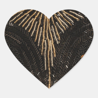 Love Beads? Vintage Glamour Heart Sticker